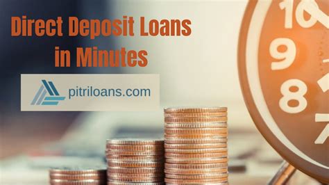 Direct Deposit Loans In Minutes No Credit